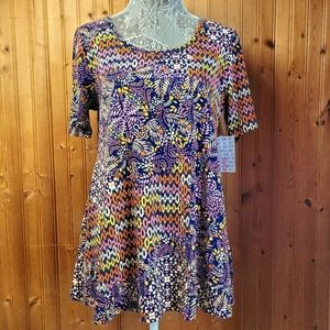 LuLaRoe Multi Colored Perfect T Size Small